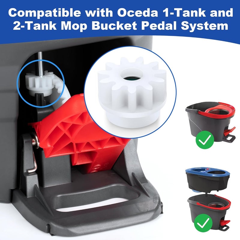 TIDYKITC Spin Mop Bucket Replacement Gear Compatible with O Cedar Mop Bucket Pedal Only One Way Bearing Repair Parts - Image 2